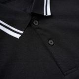  Polo FR phối cổ viền trắng - Đen (Hàng Outlet không đổi trả ) 