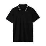  Áo Polo Phối Viền Cổ - Đen 