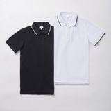 [Hàng Oulet Không Đổi Trả] Polo KZ Thêu Logo Ngực - Trắng 