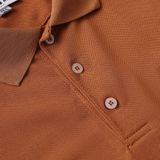  X Polo LC Cổ trơn viền tay - Nâu (Hàng Outlet không đổi trả) 