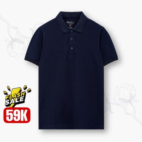  Polo Life Pure Cotton - Xanh than 