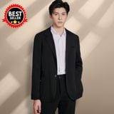  Blazer cao cấp 3 lớp Relax Fit - Đen 