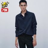  Áo Sơ Mi Eric Tailor Vải Texture Trơn Cao Cấp - Xanh Cổ Vịt 