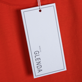  (Hàng Outlet không đổi trả) Phông Nữ Glenda Cổ Tròn Trơn - Cam 