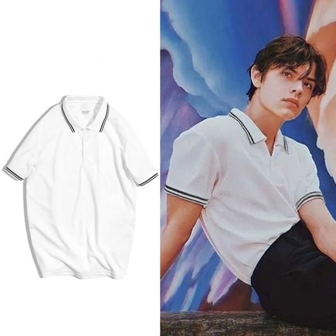  Polo Viền cổ ZR - Trắng (Hàng Outlet không đổi trả ) 