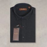  Áo Sơ Mi Eric Tailor Vải Xước Texture Slim Fit - Đen 