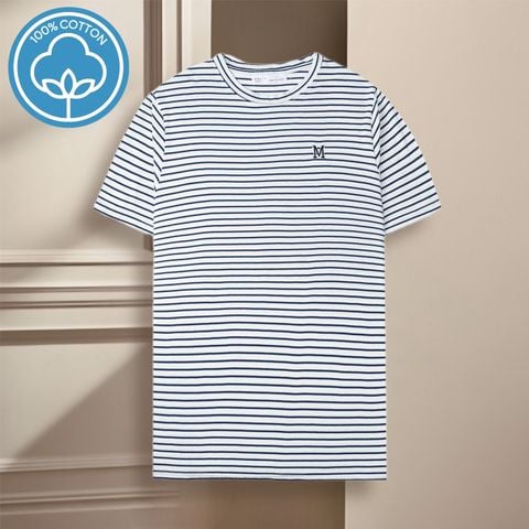  Áo Thun Kẻ Unisex Cotton 100% Cao cấp - Màu 2 