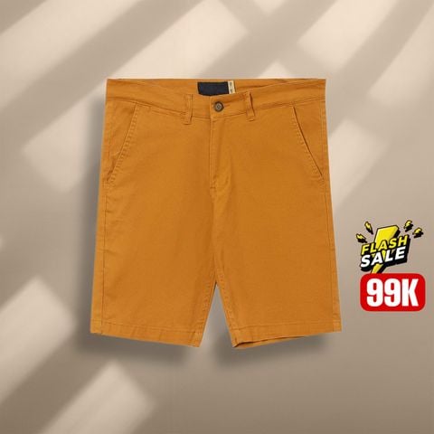  Short Kaki ZR Trơn  -  Da Bò 