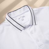  X [Hàng Oulet Không Đổi Trả] Polo Cổ Viền -  Trắng 