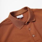  X Polo LC Cổ trơn viền tay - Nâu (Hàng Outlet không đổi trả) 
