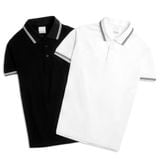  Polo Viền cổ ZR - Trắng (Hàng Outlet không đổi trả ) 
