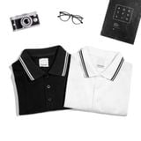  Polo Viền cổ ZR - Trắng (Hàng Outlet không đổi trả ) 