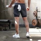  Quần Shorts Chạy Bộ 2 lớp - UQ DRY 