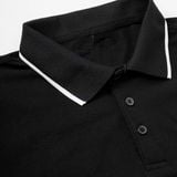  Polo FR phối cổ viền - Mẫu 3 - Đen 