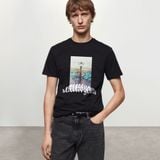  (Hàng Outlet không đổi trả) Thun Unisex Đen - Random Mẫu 