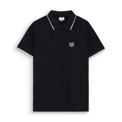  Polo KZ viền cổ - Đen 