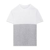  Tee Regular Fit Phối Thân - Trắng Ghi 