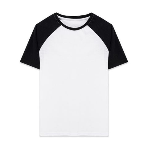  Tee Regular Fit Raglan - Trắng Đen 