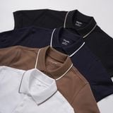  Polo Galvin Premium tag hợp kim cao cấp - Đen 