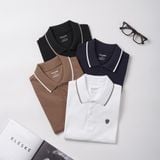  Polo Galvin Premium tag hợp kim cao cấp - Đen 