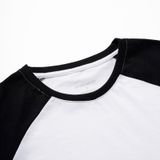  Tee Regular Fit Raglan - Trắng Đen 