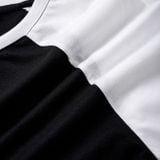  Tee Regular Fit Raglan - Đen Trắng 