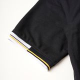 Polo FR phối cổ viền vàng - Đen (Hàng Outlet không đổi trả) 
