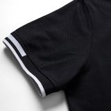  Polo FR Viền Cổ - Đen (Hàng Outlet không đổi trả) 