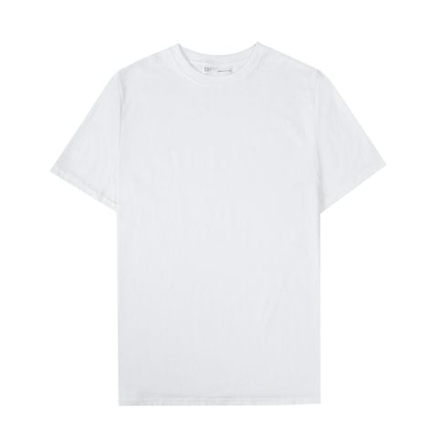  Áo thun trơn cotton 100% - Trắng 