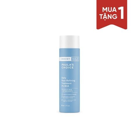 Dung dịch loại bỏ tế bào chết và thu nhỏ lỗ chân lông Resist Daily Pore-refining Treatment 2% BHA 88ml