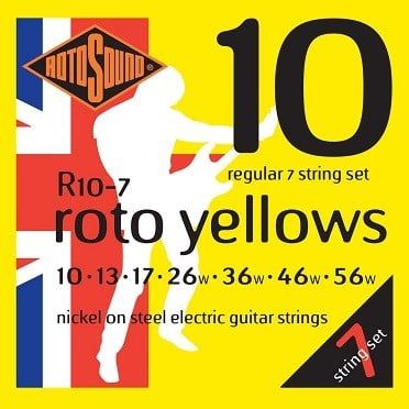  Rotosound Roto Yellows 7 Strings R10-7, Regular 10-56 