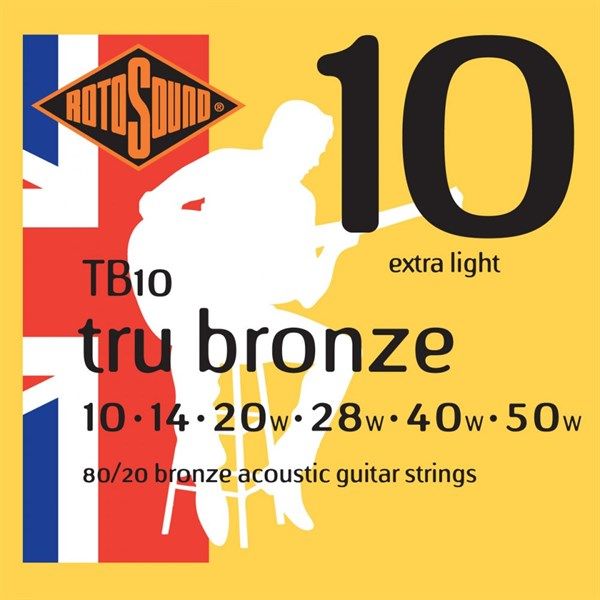  Rotosound TB10, 10-50, 80/20 Bronze 