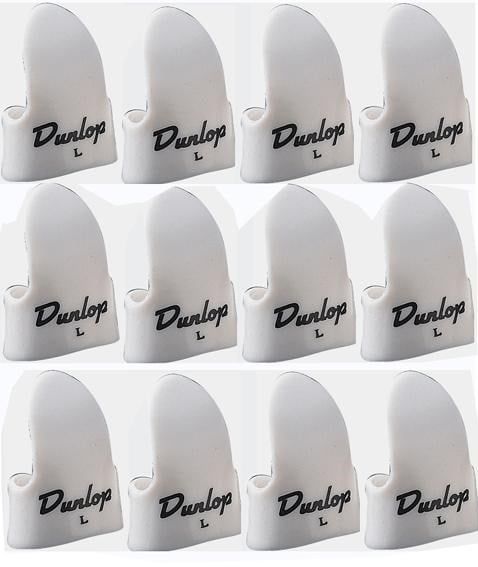  Finger Pick Dunlop White Large 