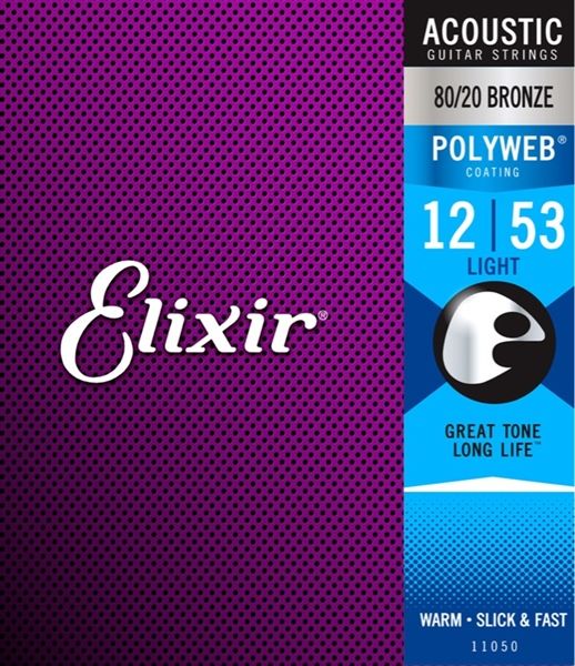  Elixir 11050 Acoustic 12-53 80/20 Bronze Polyweb 
