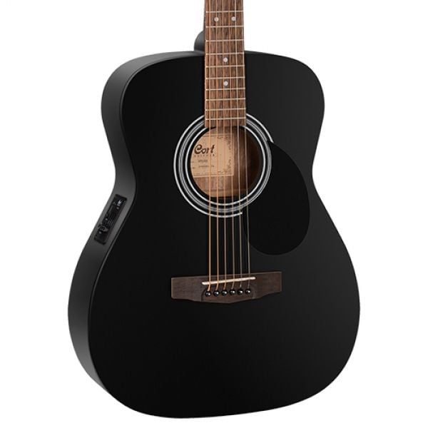 Guitar Acoustic Cort AF510E Black Satin 
