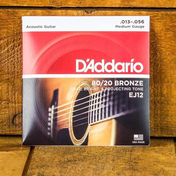  D'Addario EJ12 Acoustic 13-56 80/20 Bronze 