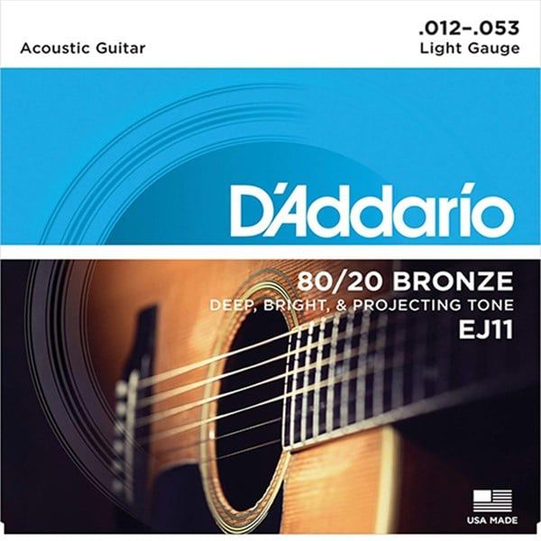  D'Addario EJ11 Acoustic 12-53 80/20 Bronze 