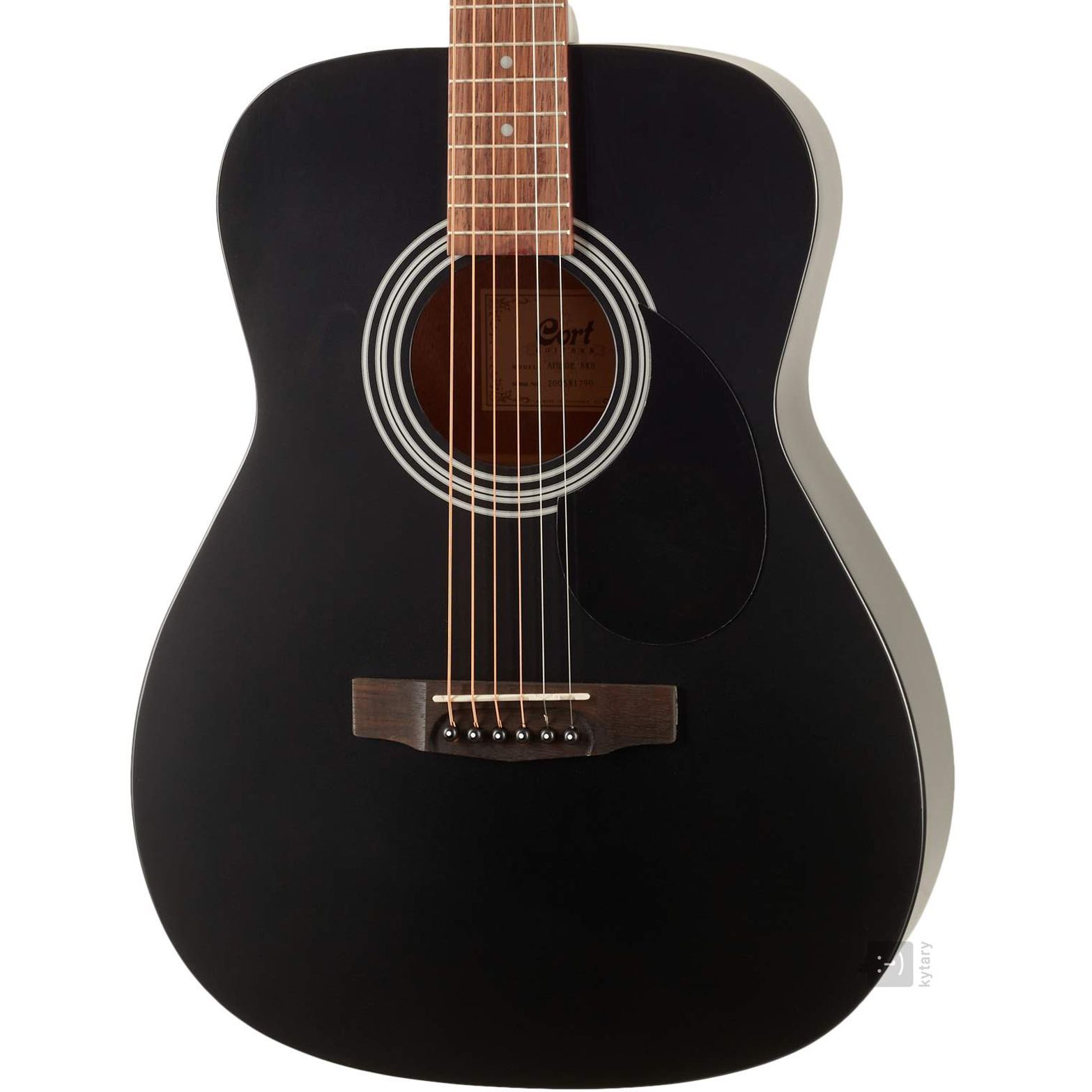  Guitar Acoustic Cort AF510 Black Satin 
