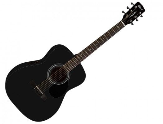  Guitar Acoustic Cort AF510 Black Satin 