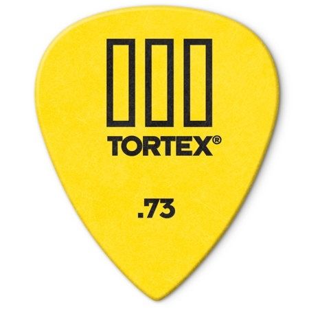  Pick Dunlop Tortex Yellow 0.73mm 