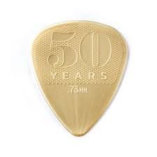  Pick Dunlop 50th Anniversary Gold Nylon 