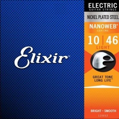  Dây đàn Guitar điện Elixir 12052 Electric 10-46 Nanoweb 