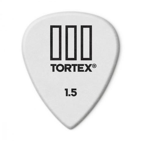  Pick Dunlop Tortex White 1.5mm 