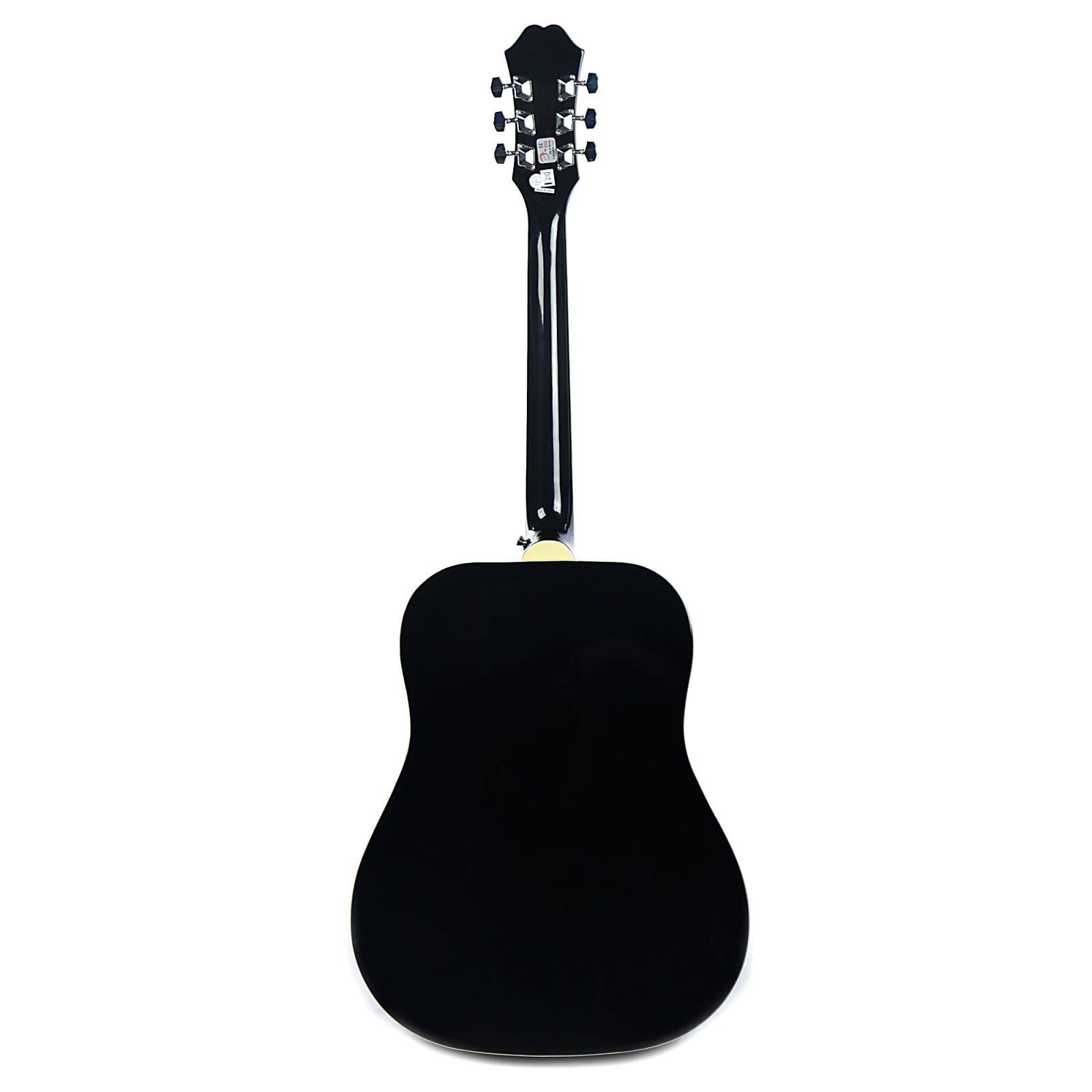  Epiphone DR-100 Dreadnought Acoustic Ebony 