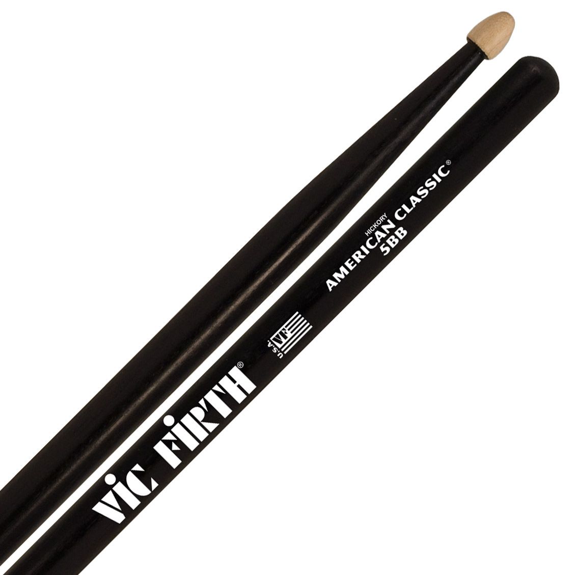  Dùi trống Vic Firth 5BB American Classic Hickory with Black Finish 