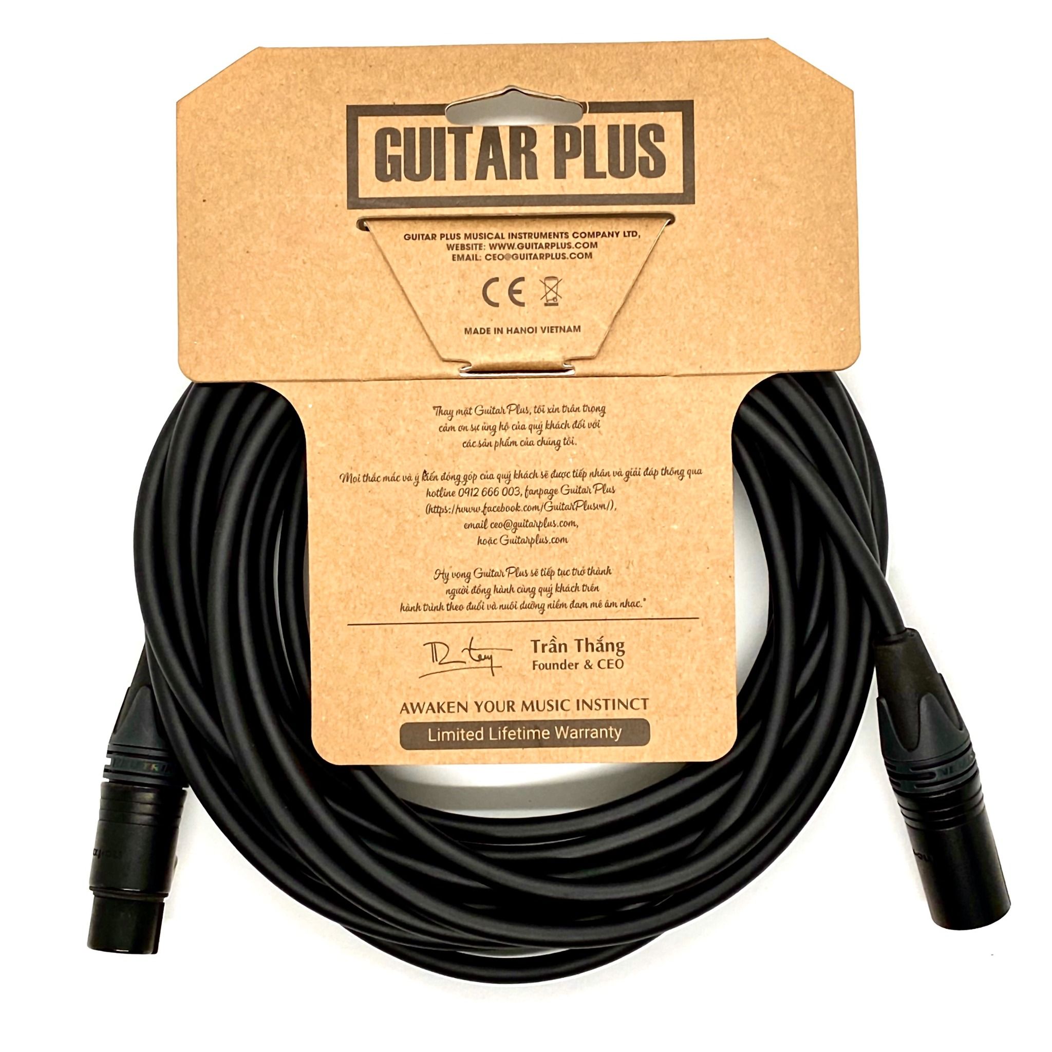  Guitar Plus XLR Luxury Cable 6m 