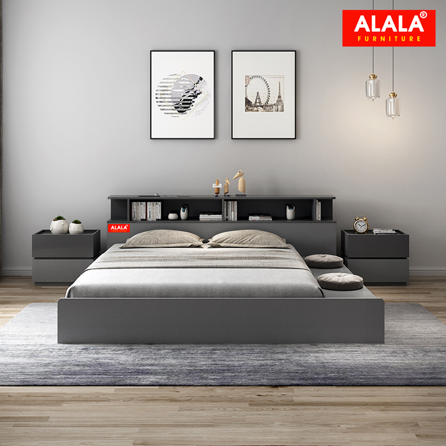 Giương ngủ ALALA82 + 2 Tủ đầu giường cao cấp