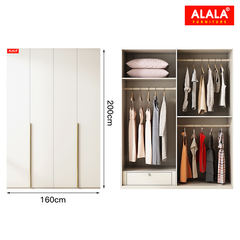 Tủ quần áo ALALA274 cao cấp