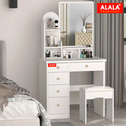 Bàn trang điểm ALALA804 cao cấp + Ghế ngồi cao cấp
