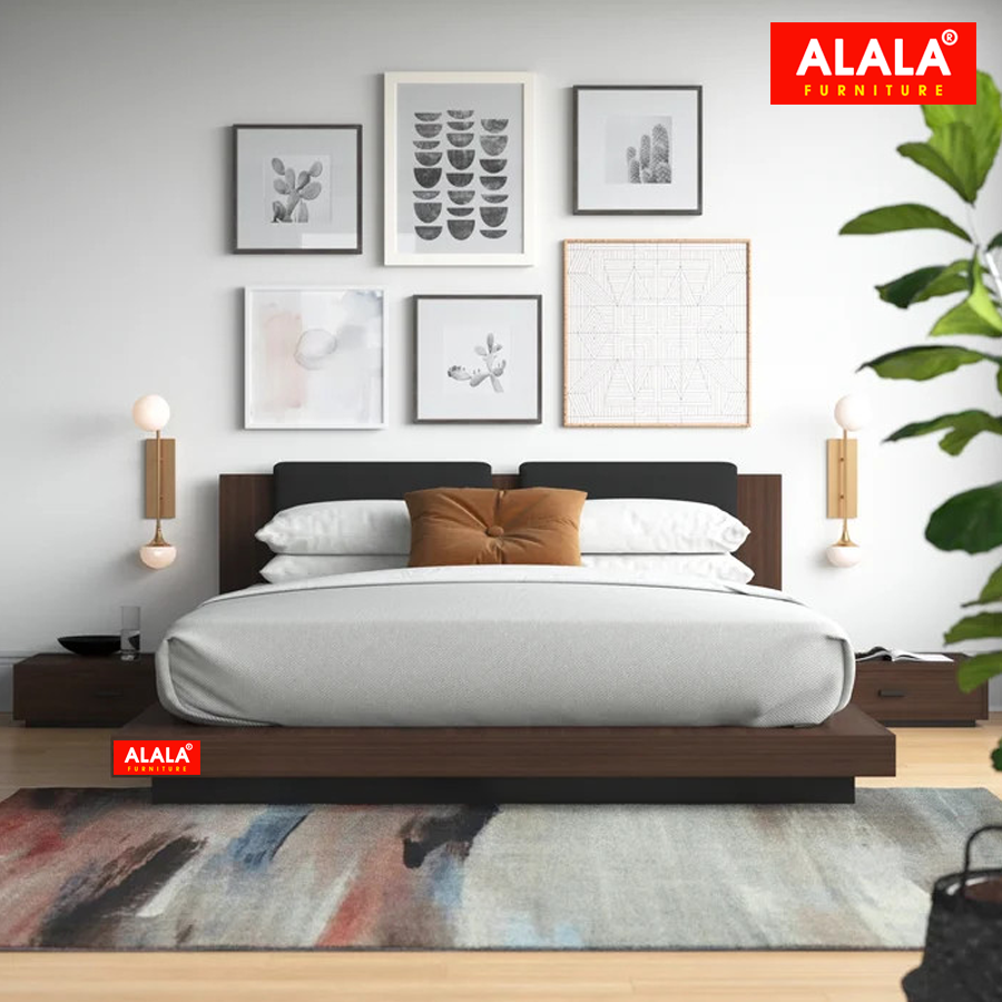 Giương ngủ ALALA78 + 2 Tủ đầu giường cao cấp